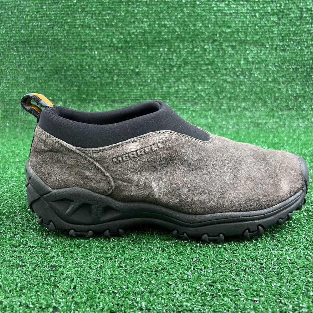 Merrell Winter Moc Gunsmoke Slip On Hiking Shoes Waterproof Size Womens 7.5